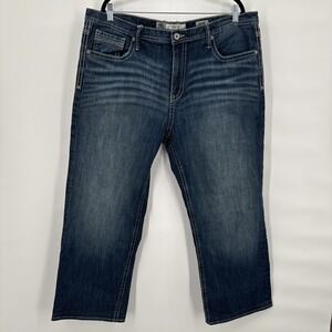 BKE Men's Slim Straight Jeans - Dark Blue